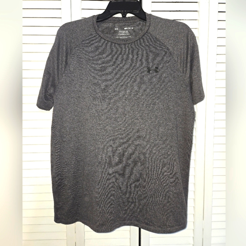 Under Armour Size M The Tech Tee Gray Short Sleeve